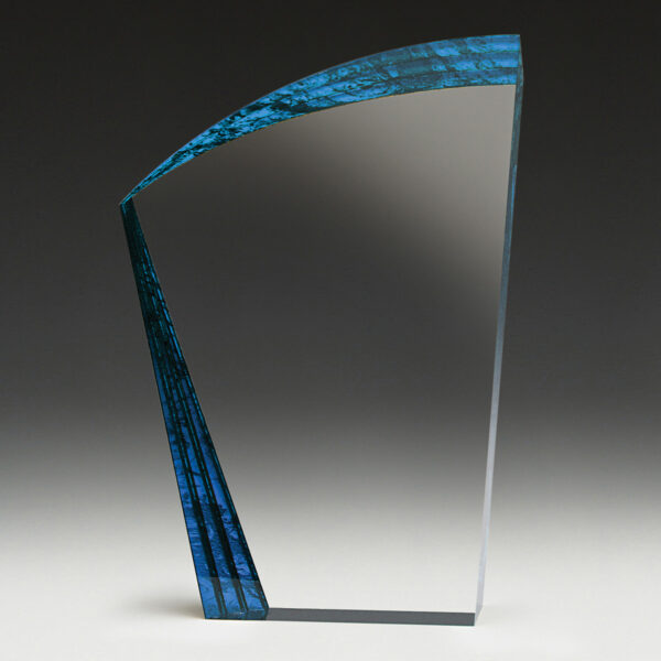 Acrylic Lambent Blue or Gold, Unique Swerve Design with Blue or Gold Pattern. - Image 4