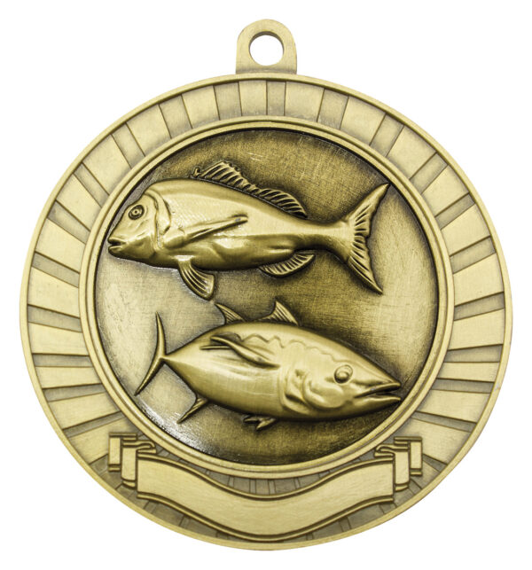 Eco Scroll Medal (70mm) Gold or Silver colour. - Image 4