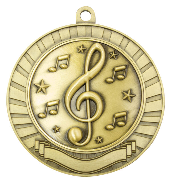 Eco Scroll Medal (70mm) Gold or Silver colour. - Image 9