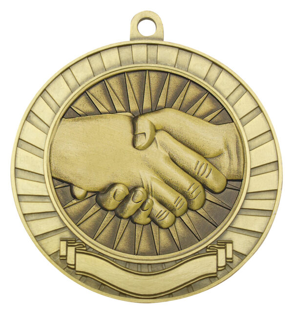 Eco Scroll Medal (70mm) Gold or Silver colour. - Image 11