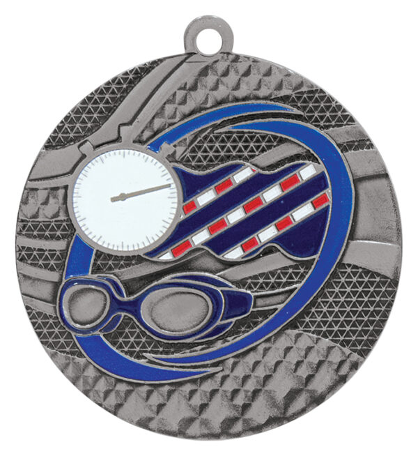 Swimming Mosaic Medal (50mm) - Image 2