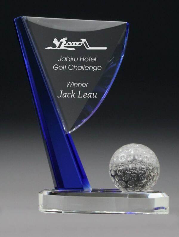 *SALE* 1 left in stock. Golf Crystal Flag.