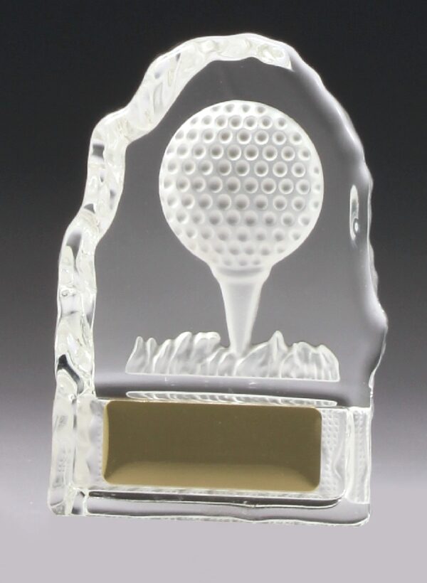 Crystal Golf Ball on Tee (110mm)
