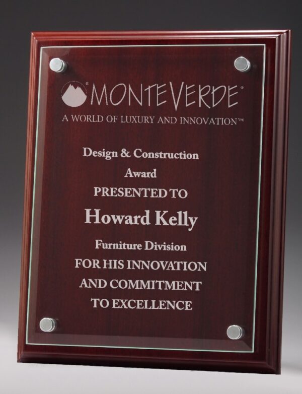 Quality Floating Acrylic Plaque.