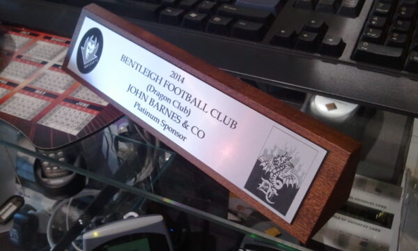 Desk Name Plaque and Plate (250x45mm)