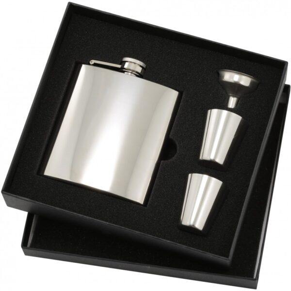 Hip Flask (6oz) Polish finish.