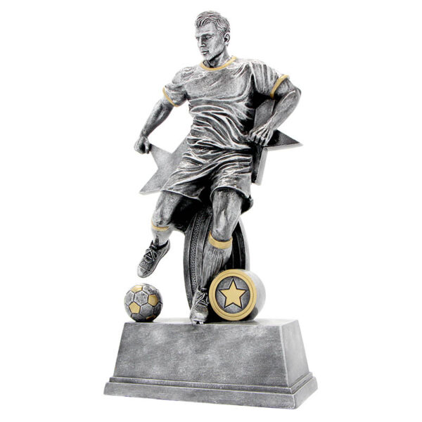 Soccer Player, (Pewter Look).