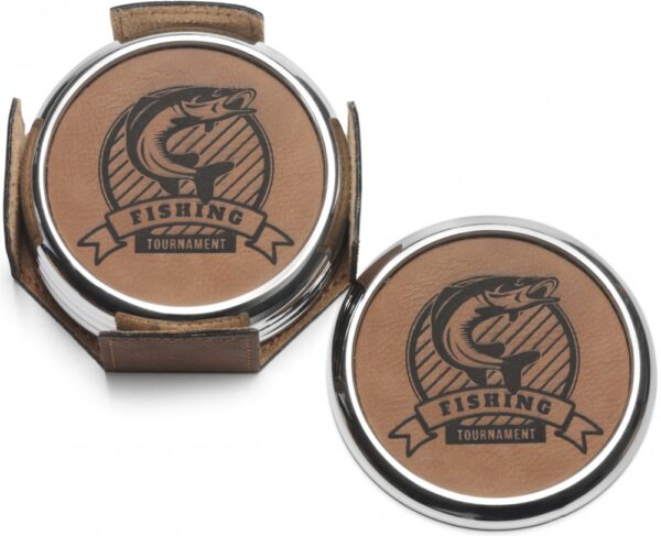 Leatherette Coasters (set of 4)