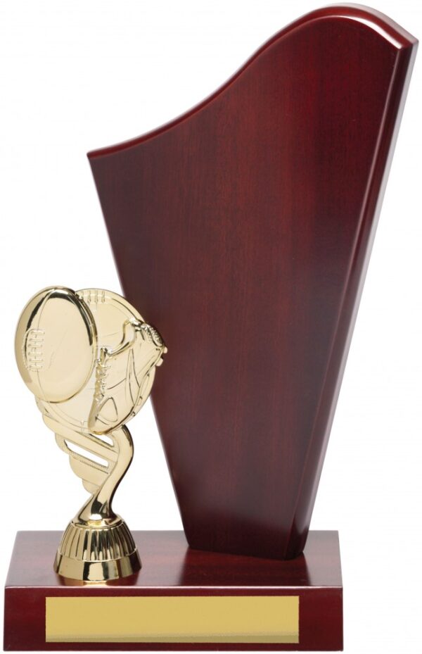 Aussie Rules Timber Trophy (Walnut)