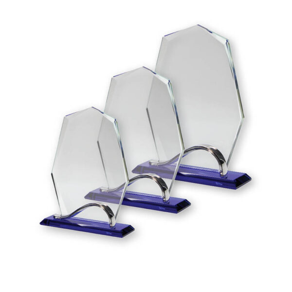 Blue base glass & Diamond top.