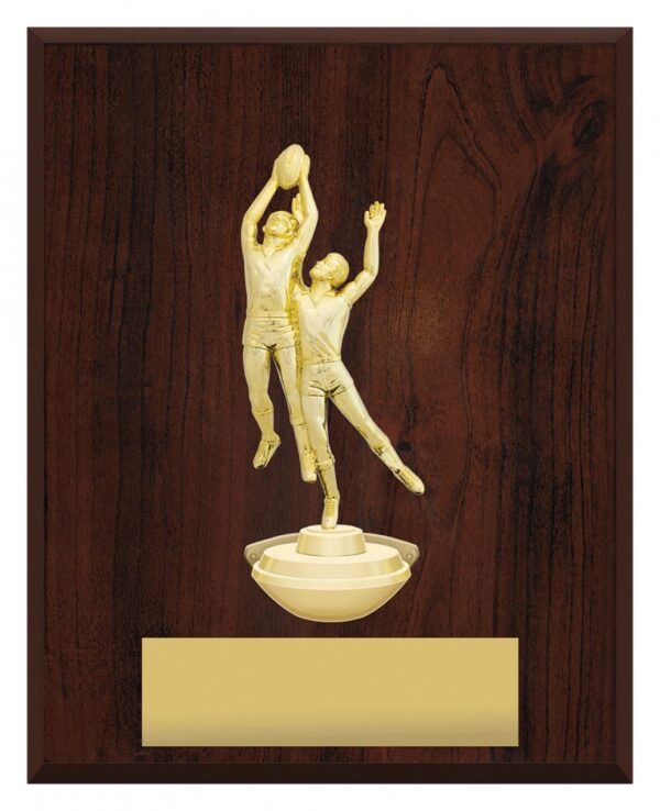 Aussie Rules Podium Plaque Portrait.
