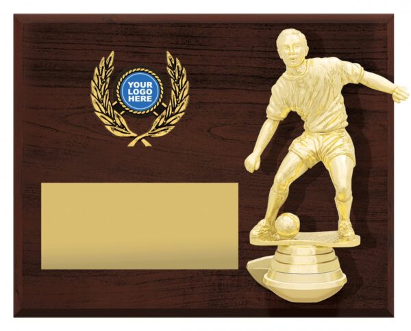 Soccer Podium Plaque Landscape.